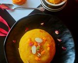A picture of step 4 of Mango Sheera/Kesari.