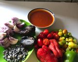 A picture of step 2 of Ofada Sauce.