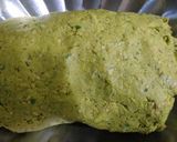 A picture of step 1 of Lachha paalak paratha in multigrain atta.