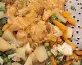 A picture of step 3 of Hyderabadi Veg Dum Biryani.