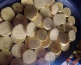 A picture of step 2 of Scrambled plantation egg frittas.
