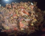 A picture of step 7 of Karela dopyaza.