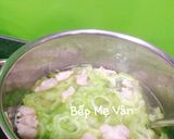 Hình bước làm 2 của món Canh tôm và mộc nấu khổ qua
