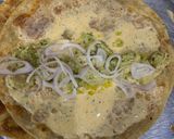 A picture of step 11 of Tawa chicken chutney roll.