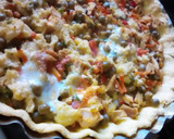 Foto del paso 5 de la receta: Tarta de pollo y verduras 🐥🌶️🫛con masa de maíz🌽