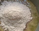 A picture of step 1 of Ragi coconut laddoos.
