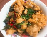 Foto langkah ke 4 dari resep Gurame Cabe garam kemangi.