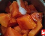 A picture of step 1 of Papaya Pudding.