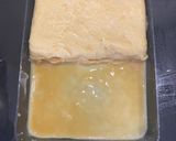 A picture of step 2 of Tamagoyaki Sando.