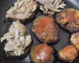 Foto del paso 3 de la receta: Bocaditos de berenjena🍆con queso🥯tomate y pollo🍅🍗🧀