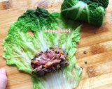 Hình bước làm 2 của món Bắp Cải Cuộn Tôm Thịt Hấp 🥗