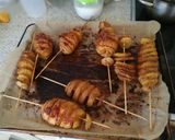 Csirkecomb parmezán köntösben pálcikán sült burgonyával & salival recept fázis 4 fotója