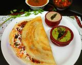 A picture of step 7 of Masala Paneer Dosa.