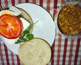Foto del paso 4 de la receta: Hamburguesa de pollo con espinacas e ingredientes saludables