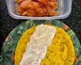 Foto del paso 3 de la receta Falso sushi de salmón y rúcula