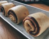 Hình bước làm 5 của món 💚 Bánh Mì Bơ Sữa Cuộn Sô Cô La