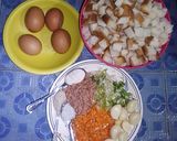 Foto langkah ke 1 dari resep Omelet Roti Tawar n Sosis.