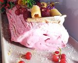 Une image de l'étape 12 de Bûche bavaroise de Noël aux framboises et verrines mousses aux framboises 😋#recettesdefete.