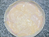 Tarta rápida de jamón, queso, tomate y huevo