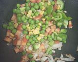 A picture of step 1 of Vegetable pasta.