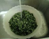 A picture of step 3 of Aloo Palak Ki Bhujya.