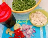 Foto langkah ke 1 dari resep Kacang panjang tahu, tumis kecap | praktis | hemat |enak.