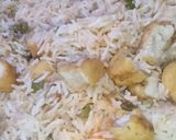 A picture of step 12 of Tempura Masala Rice 🍚.