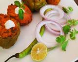 Tandoori stuffed capsicum & Tomato recipe step 5 photo