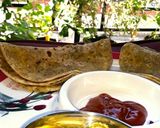 A picture of step 4 of Protien Paratha.