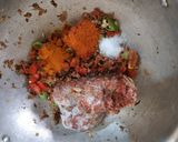 A picture of step 1 of Keema bhary karaily.