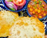 A picture of step 11 of Chole Bhature.