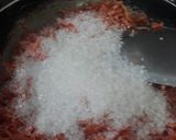 A picture of step 2 of Gajer ka halwa.