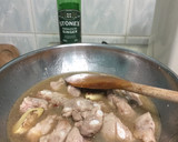 A picture of step 1 of Pork Soft Bone With Bak Choy In Ginger Stone Wine.