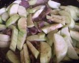 Hình bước làm 4 của món Mề gà xào mướp