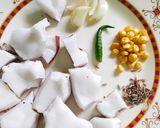 A picture of step 3 of Coconut Chutney.