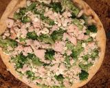 A picture of step 7 of Greek inspired Pita Pizza.