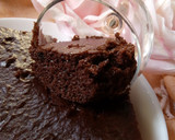 A picture of step 3 of Glass scooped Brownie(eggless)#recipemarathon#lovedish.