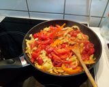 Puliszka, lecsós csirke apróhússal recept fázis 3 fotója