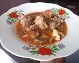 A picture of step 7 of Kenyan goat meat stew.