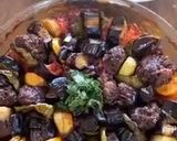 صورة لخطوة 2 من وصفة باذنجان بكرات الحمه المفرومه