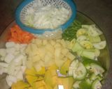 নিরামিষ ভেজিটেবল কারি (Niramish Vegetable Curry recipe in bengali) রেসিপি ধাপ - 1 ছবি
