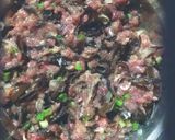 A picture of step 2 of Chả Giò (Vietnamese Fried Spring Rolls).