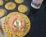 A picture of step 8 of Mini besan pancakes.