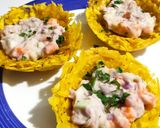 A picture of step 6 of Green Plantain Baskets Filled with Tuna Salad.