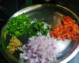 A picture of step 2 of Veg soup.