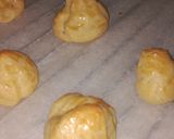 Foto del paso 7 de la receta Banda de crema, fresas y chocolate con lionesas de nata 🍰