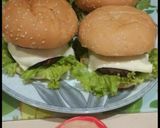 A picture of step 4 of Mutton Cheese Burgers with mayo chilli dip🍔😋.