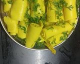 A picture of step 4 of खांडवी (khandvi recipe in marathi).