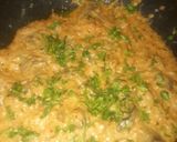 A picture of step 5 of Mushroom in red thai gravy.