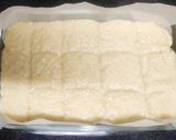 A picture of step 6 of Basbousa.